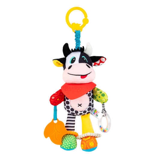 Balibazoo Clara The Cow Plush Baby Toy – Soft Sensory Toy