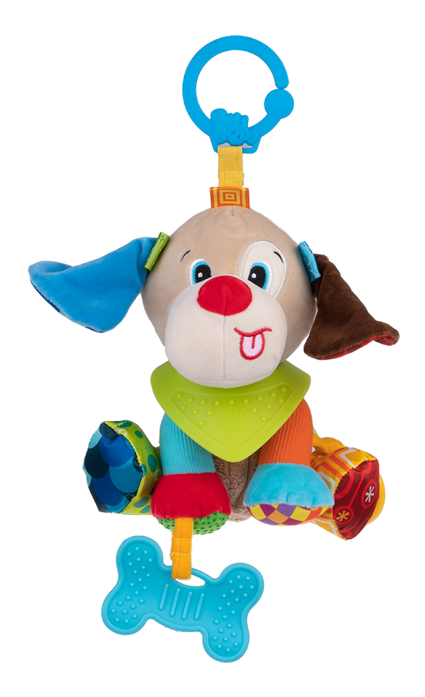 Balibazoo - Puppy Paul - Interactive Plush Dog with Teether and Sensory Features