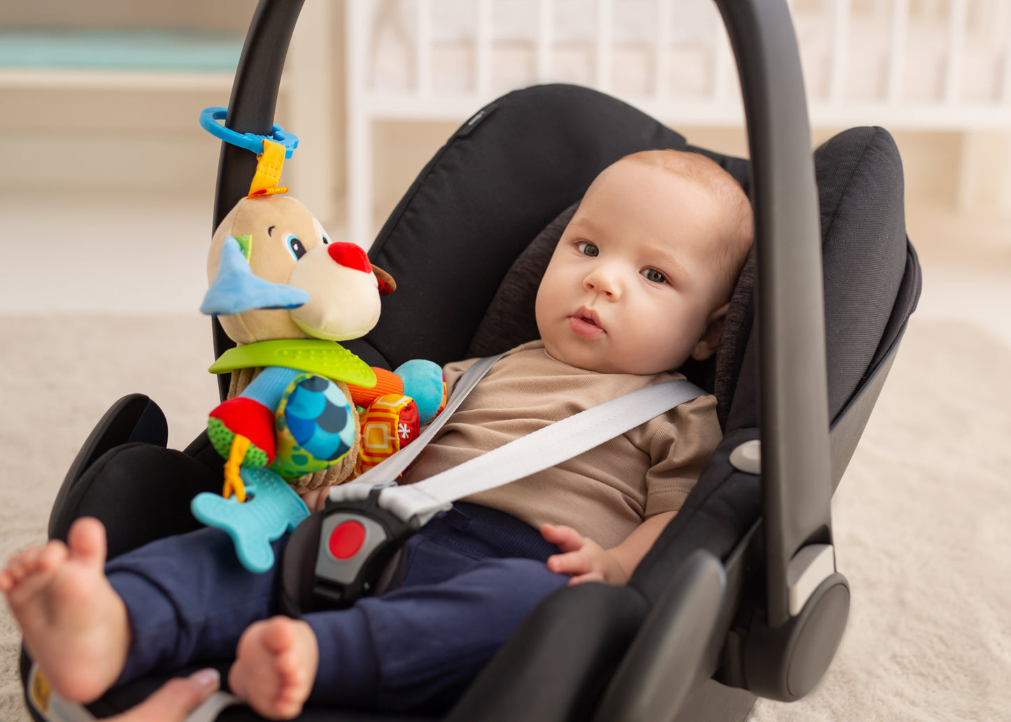 Balibazoo - Puppy Paul - Interactive Plush Dog with Teether and Sensory Features