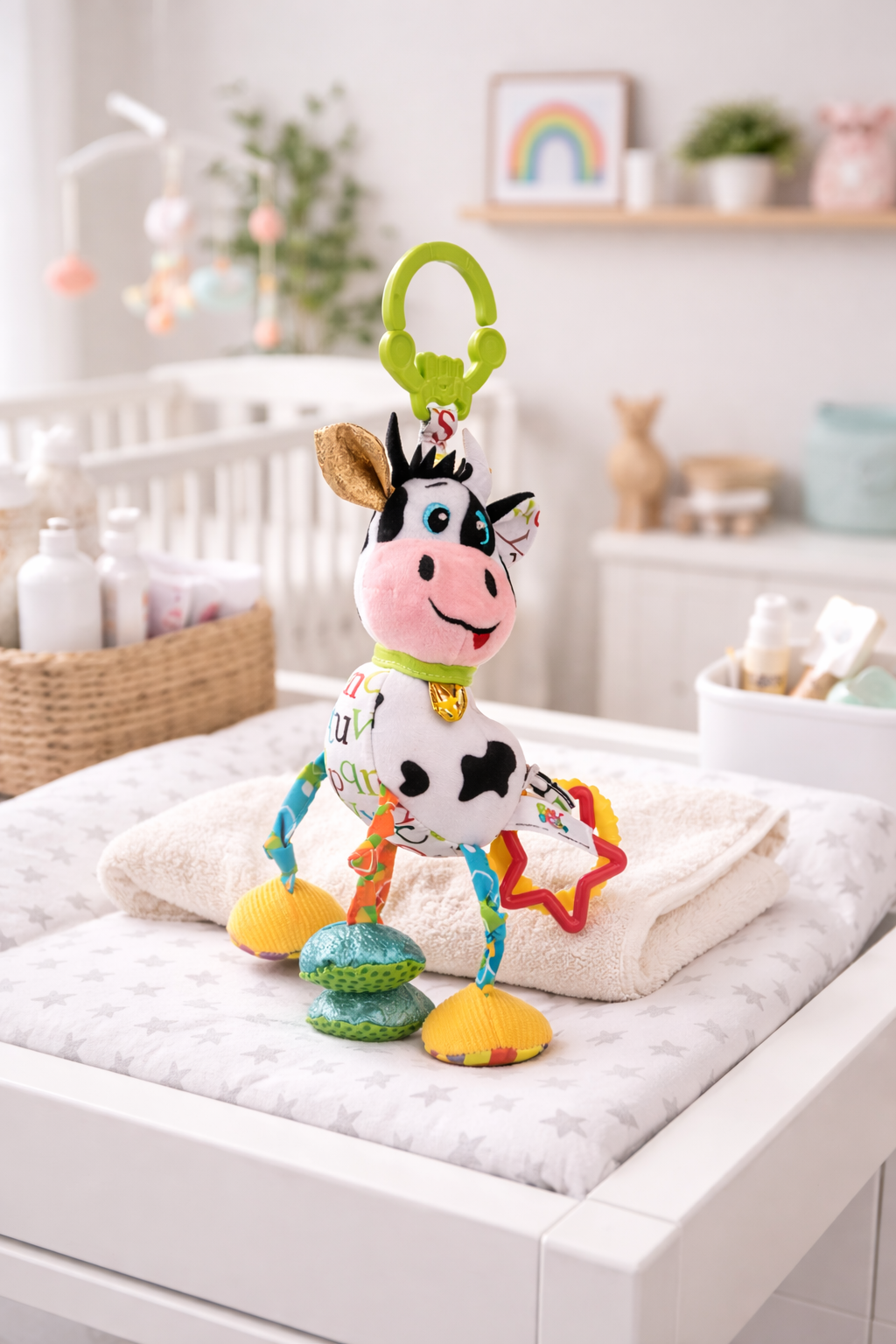 Balibazoo–Caesar The Cow Clip-On Hanging Toy