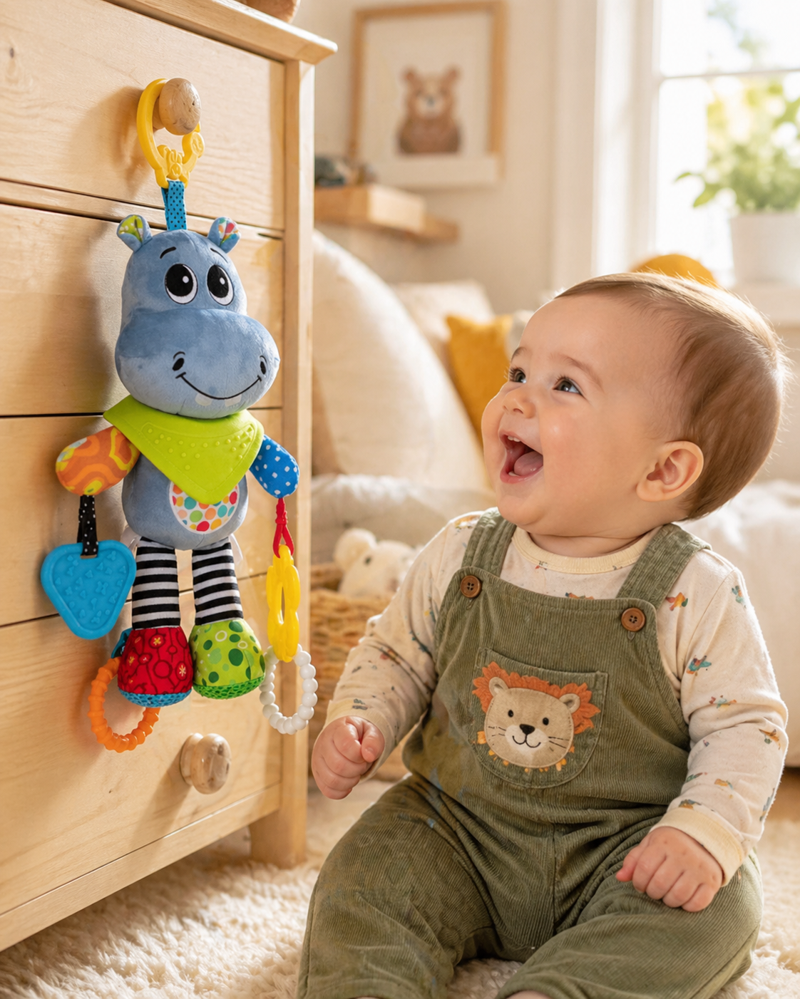 Balibazoo–Hippo Clip-On Hanging Toy