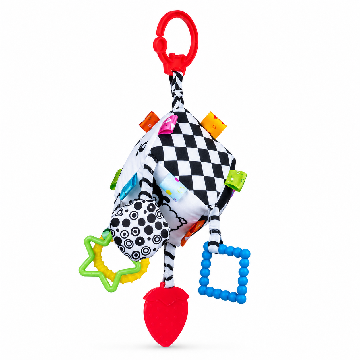 Balibazoo–Sensory Activity Cube Clip-On Hanging Toy