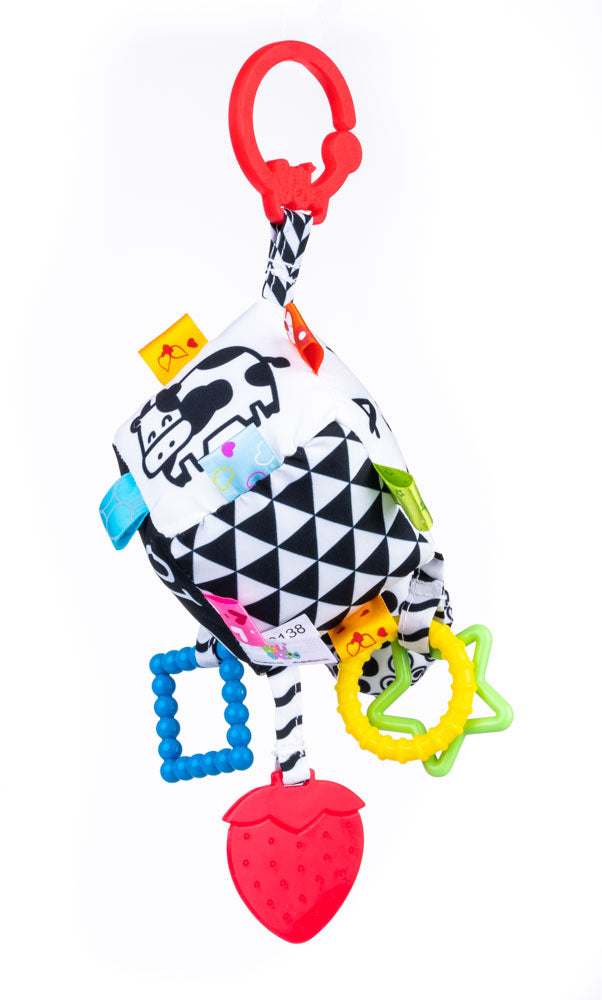Balibazoo - Sensory Cube Hanger – Baby’s First Learning & Teething Toy (0+)