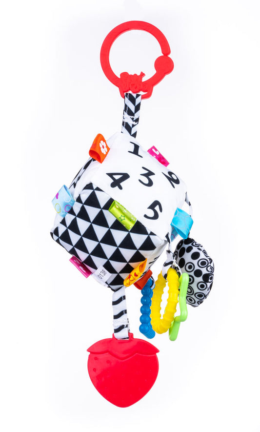 Balibazoo – Sensory Activity Cube Clip-On Hanging Toy
