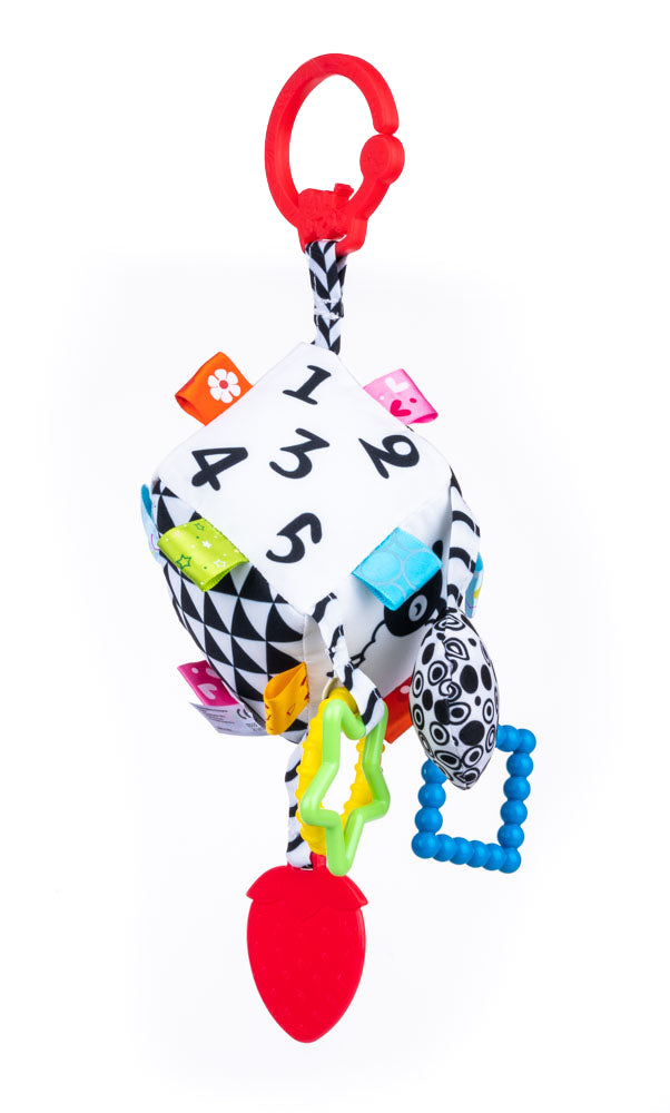 Balibazoo - Sensory Cube Hanger – Baby’s First Learning & Teething Toy (0+)