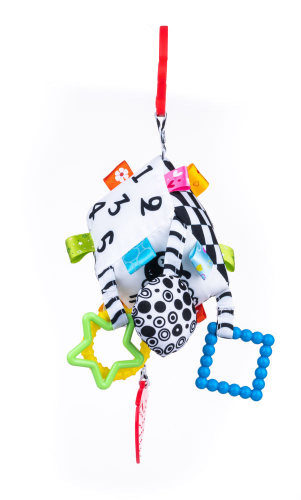 Balibazoo - Sensory Cube Hanger – Baby’s First Learning & Teething Toy (0+)