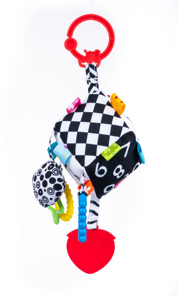Balibazoo - Sensory Cube Hanger – Baby’s First Learning & Teething Toy (0+)