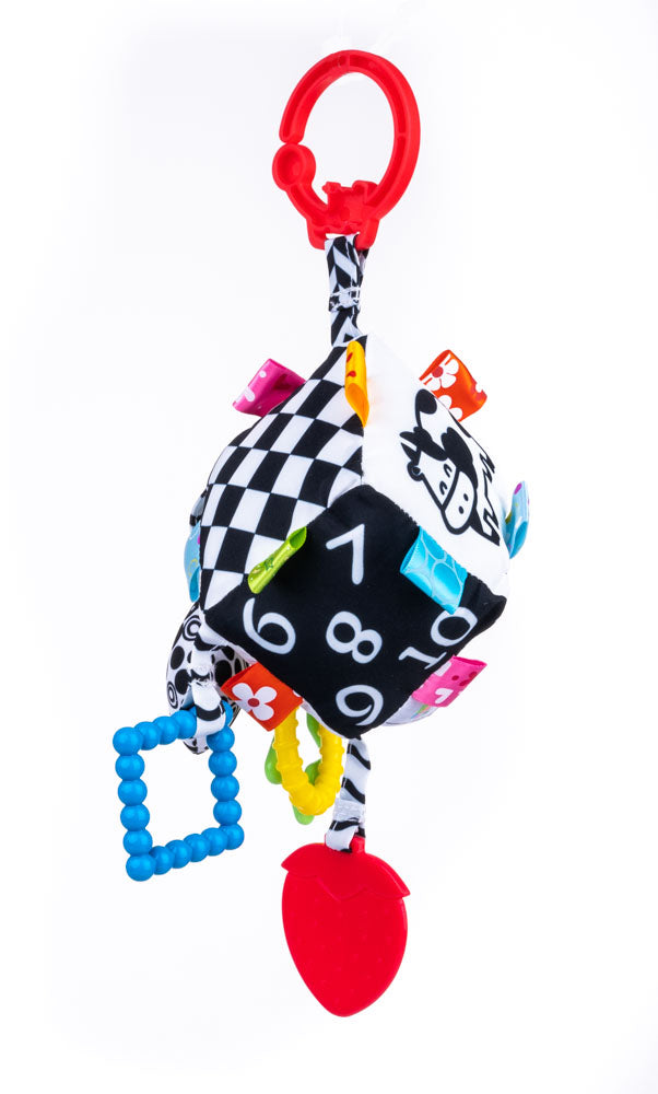 Balibazoo - Sensory Cube Hanger – Baby’s First Learning & Teething Toy (0+)