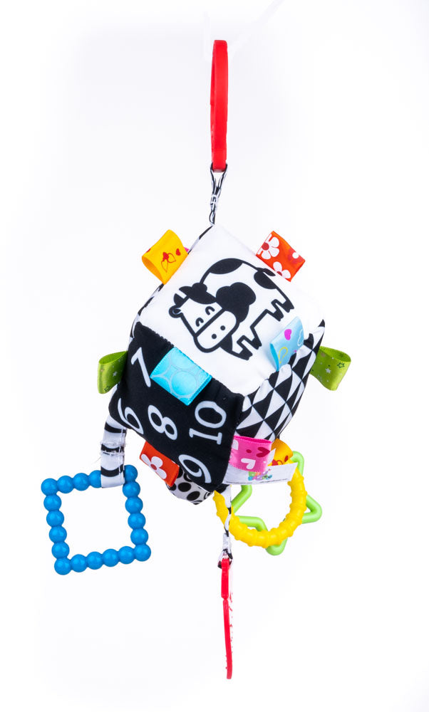 Balibazoo - Sensory Cube Hanger – Baby’s First Learning & Teething Toy (0+)