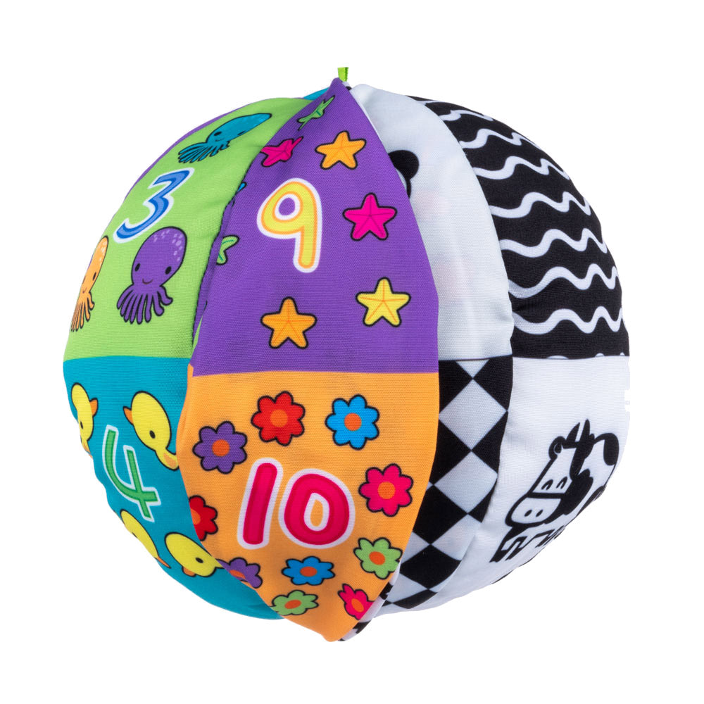 Balibazoo - Double-Sided Sensory Ball - Black & White + Color Learning Toy