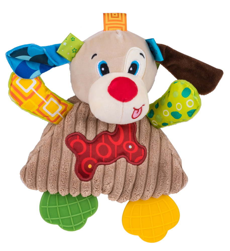 Balibazoo - Crinkle Puppy Pedro - Soft Sensory Plush with Teether