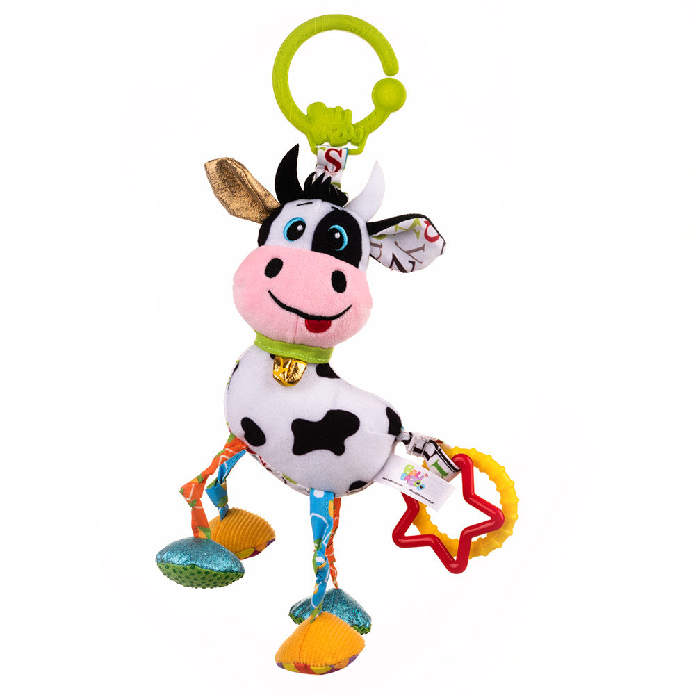 Balibazoo - Cow Caesar Sensory Hanging Plush