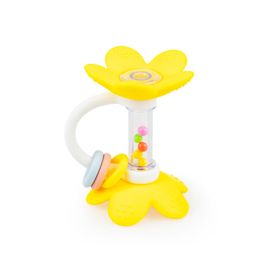 GiliGums – Standing Flower Silicone Baby Rattle Teether