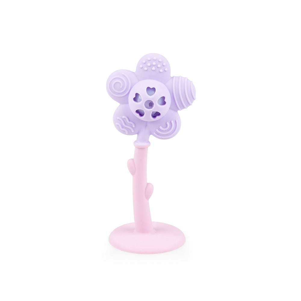 GiliGums–Merry Flower Silicone Baby Rattle Teether