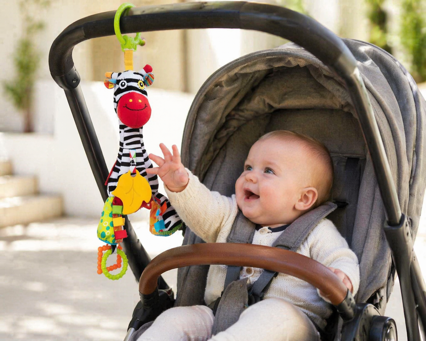 Balibazoo - Zoya the Zebra Musical Hanging Baby Toy