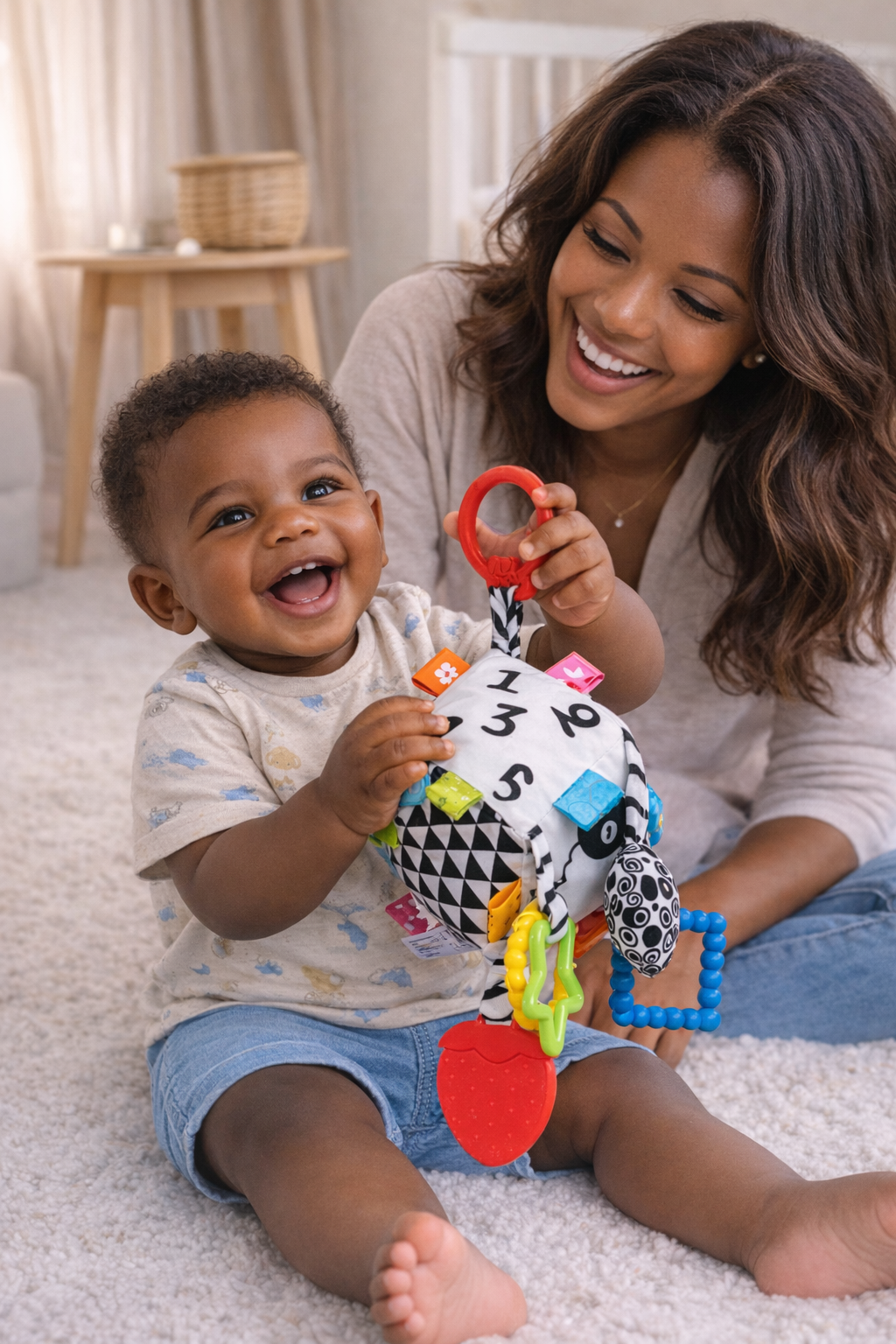 Balibazoo–Sensory Activity Cube Clip-On Hanging Toy